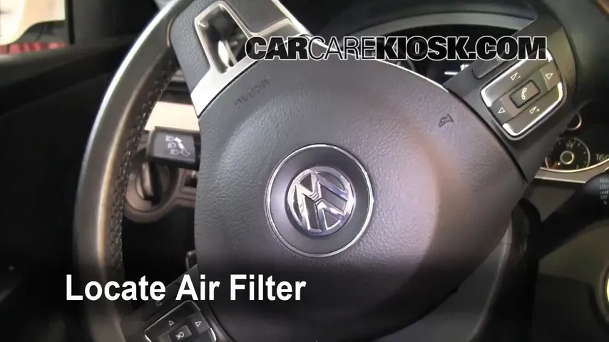 2010 Volkswagen Passat Komfort 2.0L 4 Cyl. Turbo Wagon Filtro de aire (interior) Cambio
